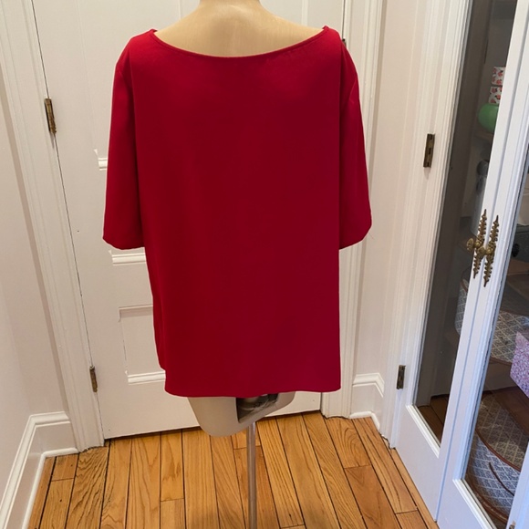 Beautiful Red Chico's Blouse - Size 3 - Picture 5 of 9